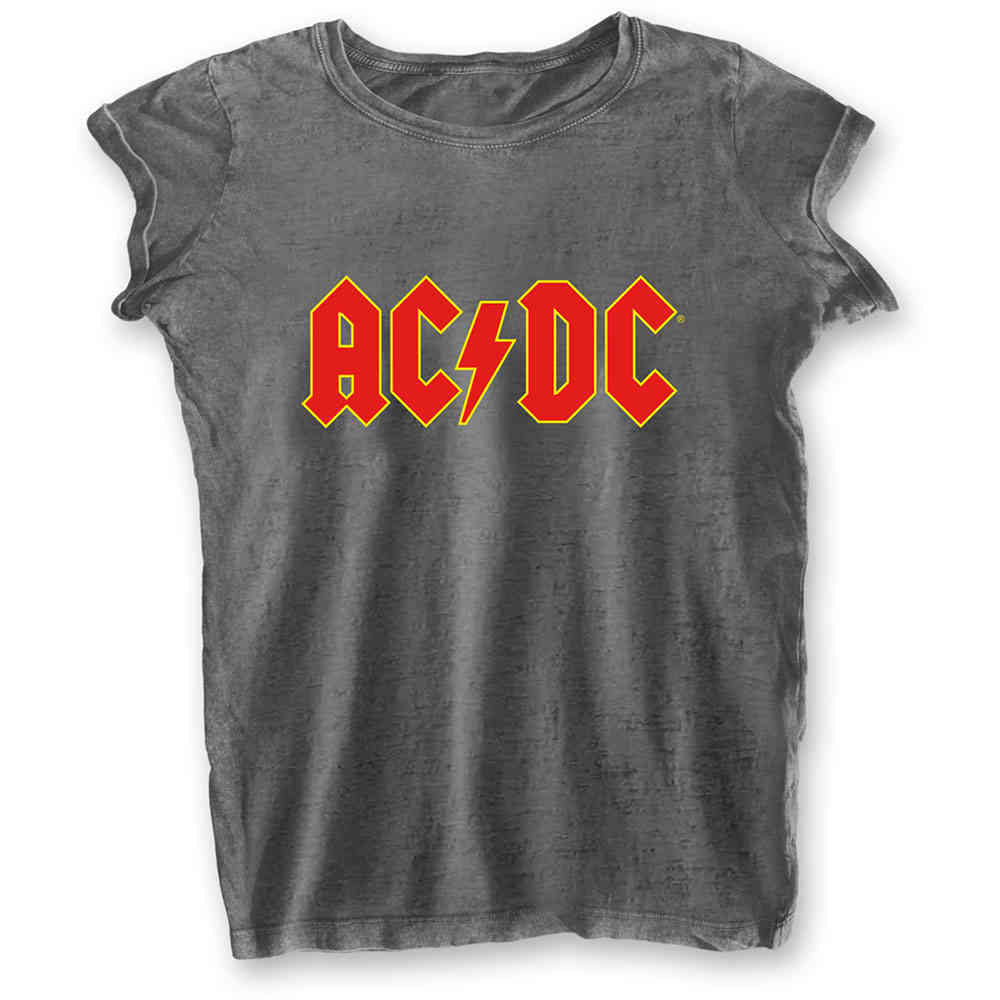 AC/DC - Logo Tshirt Femme - Gris